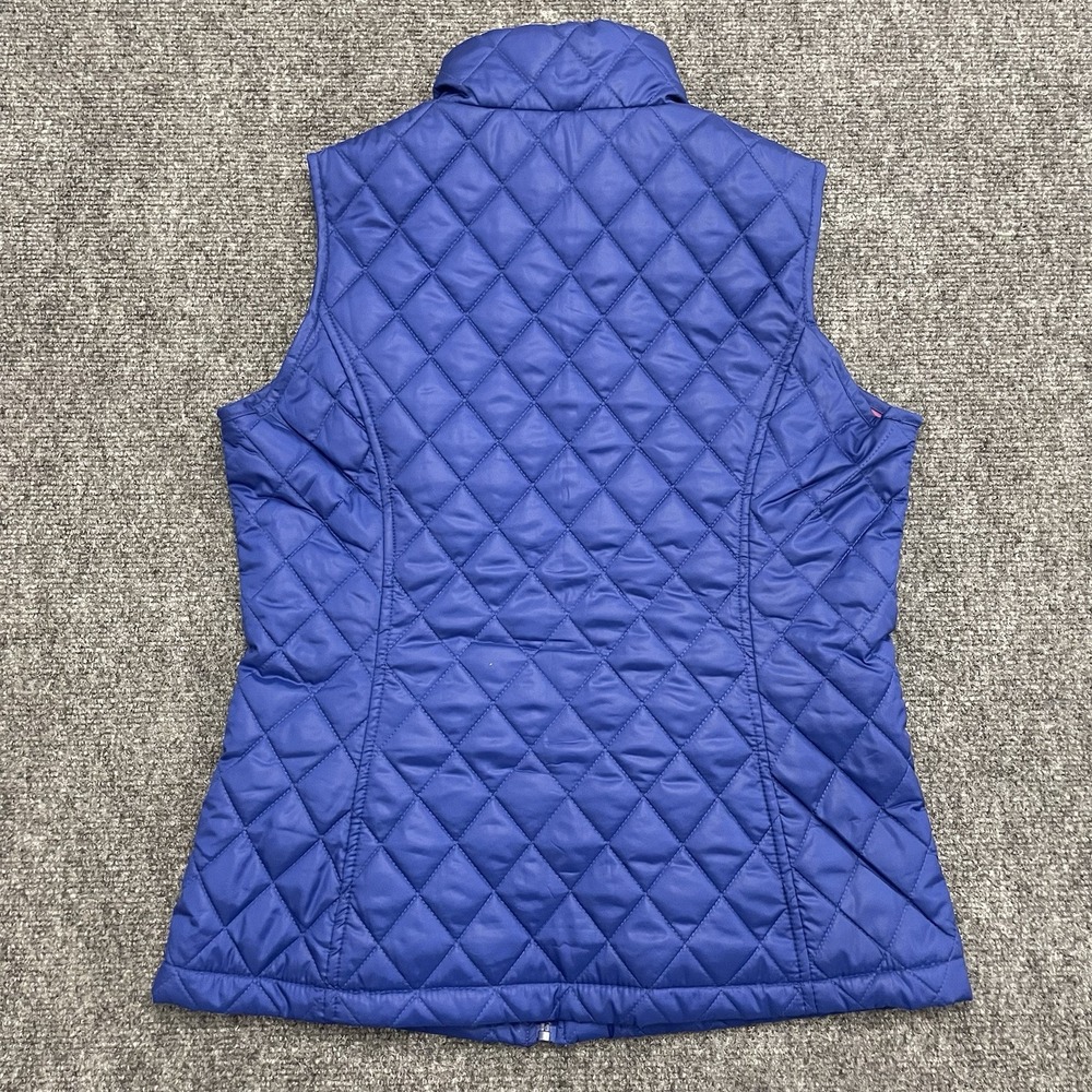 Weatherproof Women's Blue Sleeveless Vest MED Quilted Outerwear Zip Pockets - Picture 3 of 8